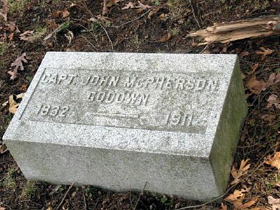 Capt. John McPherson Godown headstone